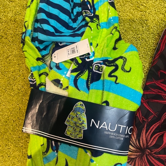 Bundle of Ralp Lauren swim trunks, quicksilver swim trunks and cover up. - Picture 4 of 7